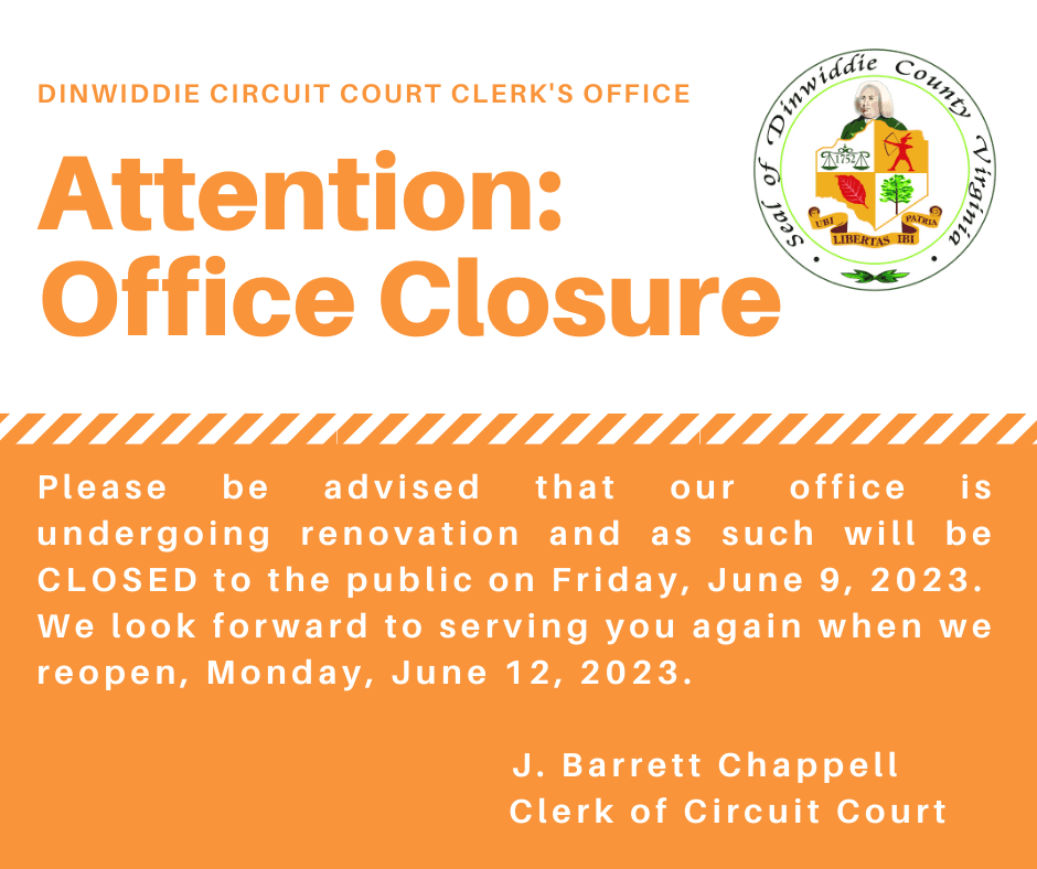Office Closure 6.9.23