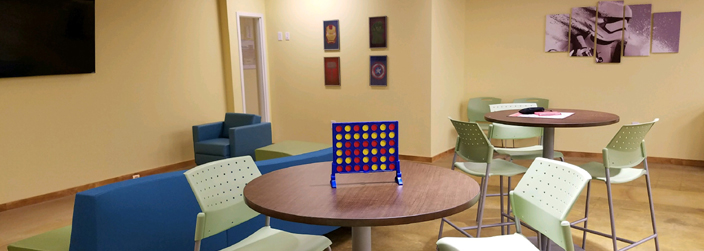 Image of a Connect 4 game on a table