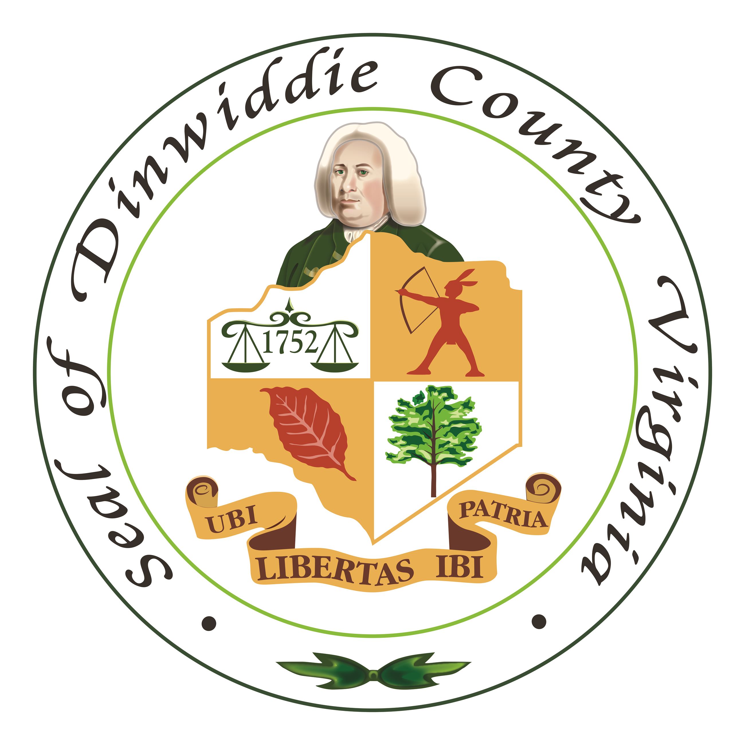 Dinwiddie County Seal 2019  - Transparent